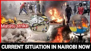 happening now live! Current situation in Nairobi CBD today, Matatu strikes over Boda Boda, Ni Kubaya