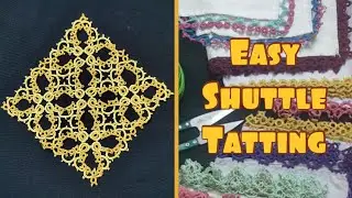 Shuttle Tatting | Middle Design For Table Cloth Part 3 |