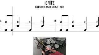 Ignite &ndash; Rockschool Drums, 1 класс, 2024 | Прохождение игры на барабанах 🥁