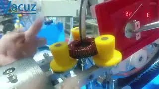 1.32mm 108T Semi Automatic 8 Inches Belt Type OD51 ID32 H15 Toroidal Inductor Core Winding Machine