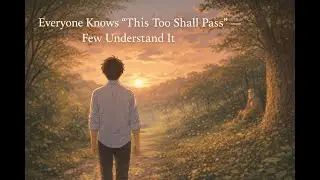 Everyone Knows &ldquo;This Too Shall Pass&rdquo; &mdash; Few Understand It