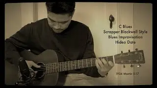 C Blues Scrapper Blackwell Style Blues Improvisation (A=432Hz) Hideo Date