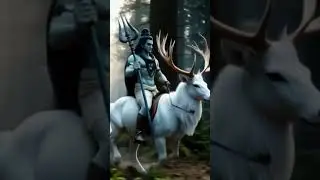 Mahadev Roaming on a Majestic White Deer &ndash; Divine Journey Begins!