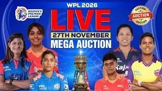 🔴Live: WPL 2026 Mega Auction | Full Players List, Sold&ndash;Unsold, Team Squad Updates