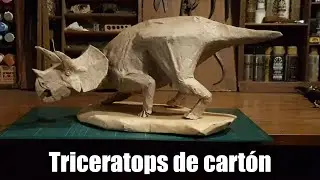 Triceratops de cartón - timelapse