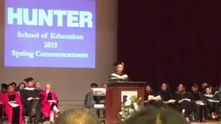 Keynote Speaker at Hunter College Graduate School of Education Graduation 2015