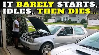 У MK4 GOLF неисправен датчик массового расхода воздуха | Двигатель не заводился, не работал на хо...