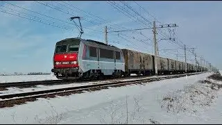 Trains INTERCITES TER FRET INFRA HLP et TRAIN DE MACHINES Passage à Niveau GardéPN 51 Neige