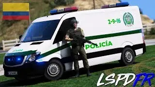 GTA 5 LSPDFR #202 POLICIA NACIONAL DE COLOMBIA - CHOLOS GRAFITIANDO | TheAxelGamer
