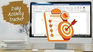 ADHD-Friendly Daily Activity Tracker in Word (Custom + Print-Ready!) ✅📝