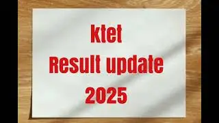 Ktet Result Update 2025