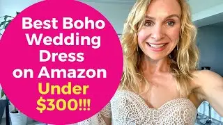 Лучшее свадебное платье в стиле бохо на Amazon (до 300 долларов!!): примерка кружевного свадебного платья в стиле бохо