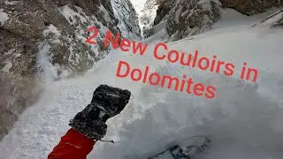 Sella Extreme Ski Couloir Dolomites Snowboard Freeride Skitour Powder First Season Tracks