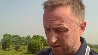 Cheltenham Town manager Mark Yates ahead of the play-off final against Crewe Alexandra