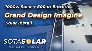 Grand Design  2022 Imagine Solar Install - 1000 Watts 800ah Batteries Victron Equipment