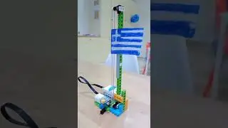 Greek Flag Rising Lego Wedo 2.0. 🇬🇷