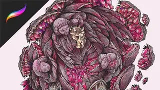 Time-lapse Ruby Geodes Prince | Character Design Challenge | Procreate