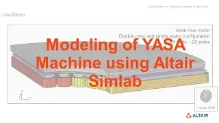 Моделирование машины YASA с использованием Altair SimLab