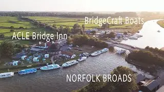 Aerial Drone Tour of Acle Bridge & Bridgecraft Marina &ndash; Norfolk Broads