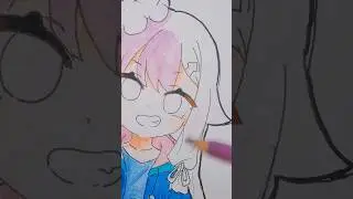 Menggambar Vtuber Ika Gayou ✨❤️@ikagayou  #gambar