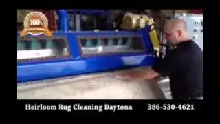 Heirloom Oriental Rug Cleaning Daytona Beach- Rug Duster In Action