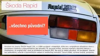 Škoda Rapid 136 1989 | ..všechno původní?