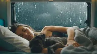 The sound of light rain and thunder in a Camper Van – Sleep with Nature's Rhythm