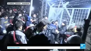 Europe migrant crisis: Thousands try to push their way on the Greek border with Macedonia