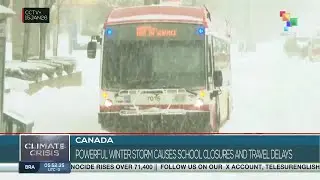 Canada: Powerful winter storm causes school closures and travel delays