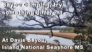 Davis Bayou Campground in Ocean Springs, Mississippi, part of the Gulf Islands National Seashore