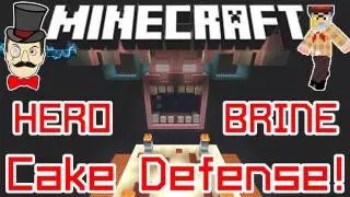 Minecraft HEROBRINE CAKE DEFENSE Game Map ! He Wants Your Cake - Stop Him!