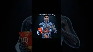 Chips & Junk Food Effect on Body| Human Digestive System 3D Animation #anatomy #endoscopy #humanbody