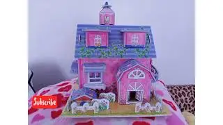 3D Educational Puzzle | Pink House, Toy DIY