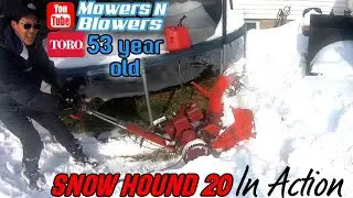 53 YEAR OLD TORO POWER HANDLE SNOW HOUND 20