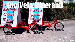 Advertising on the bike  Mobile Billboard  Реклама на велосипеде Велореклама