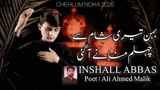 Arbaeen: Bahen Tere Sham Sy Chehlum Manany Agaye | New Noha 2025 | Inshall Abbas