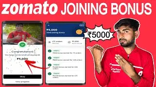 How to get joining bonus in zomato || Zomato Delivery boy Joining bonus