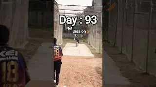 Day:93 Net Session 🏏 #day93 #challange #90days #cricketlover #trendingreels #ViralReels #viral
