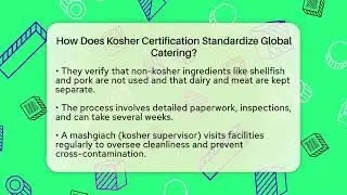 How Does Kosher Certification Standardize Global Catering? - The Kosher Way