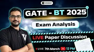 GATE BT 2025 Exam Analysis 🔥 | LIVE Paper Discussion 📢 | Join Us on 7th March @ 12 PM! 🚀