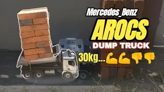 RC Dump Truck Strength Test Double e e590 Mercedes Benz Arocs || Its Power is Insane..!!🔥💪