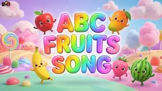ABC Fruits Song 🍎 | Learn Alphabet with Fruits | 3D Nursery Rhymes for Toddlers