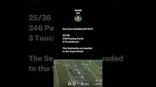 Sam Darnold BALLED OUT! The Seattle Seahawks are headed to the Super Bowl!