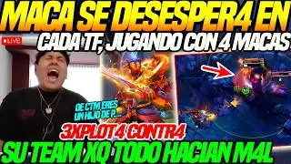😲MACARIUS se DESESPER4 al JUGAR con 4 MACAS😲3XPLOT4 no HACIAN TODO M4L y NO SABIAN q HACER en LA TF
