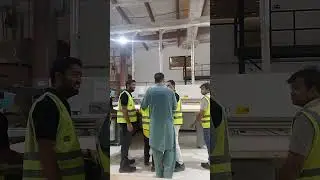 Saudi Arab company mein CNC machine Se dur karte hue live video