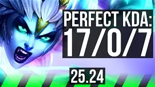 ELISE vs ZAAHEN (JGL) | Perfect KDA: 17/0/7 | NA Master | 25.24