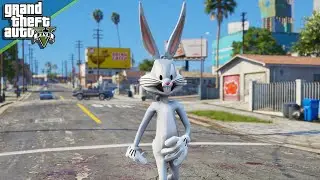 GTA 5 - Bugs Bunny Mod Gameplay & Funny Moments