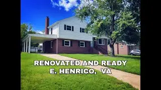 Quiet Location E. Henrico VA Renovated 3 BDRM Home for Sale + $345,900+