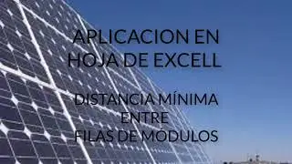 I.S.FV_RED.5.-Distancia m&iacute;nima entre filas de m&oacute;dulos