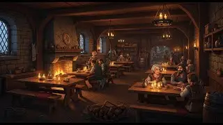 Medieval Tavern Ambience | Relaxing Fantasy Background Music